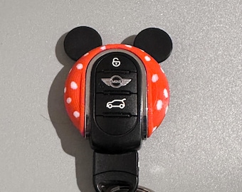 Ensemble de garnitures de clés Mini Cooper série F style Minnie Mouse | Imprimé en 3D