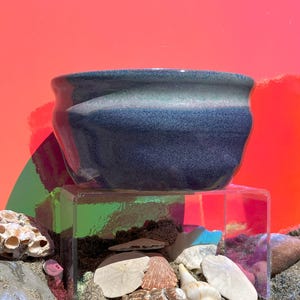 Decorative, colorful, handmade ceramics bowl