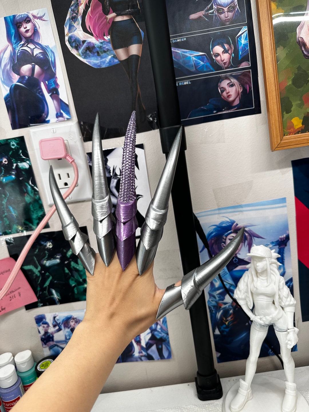 handmade-evelynn-k-da-claws-cosplay-costume-prop-etsy