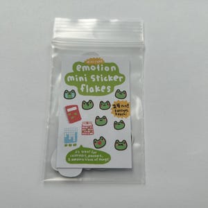 emotion cute frog flake stickers (mini cubs series)