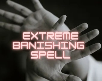 Banishing Burning ritual and spell for you cast within 24 hours. Used to banish someone or something from your life.