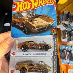 1 . 2023 Hot Wheels '68 Corvette Gas Monkey Garage from the HW Dream Garage , qty 2 . Will ship . 5.00 a piece