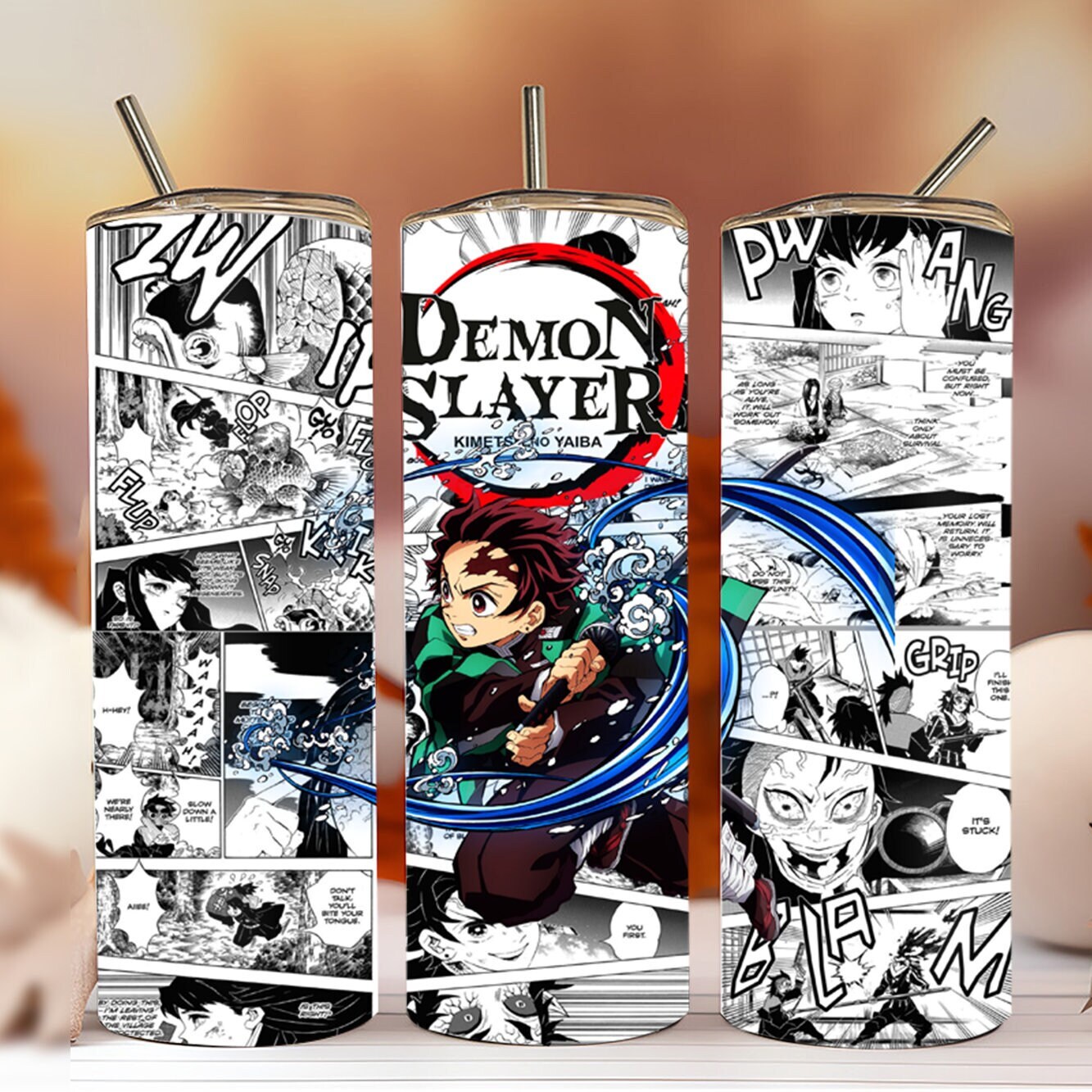 Devil Hunter Anime Wrap Tumbler,Devil Hunter Anime Wrap Skin - Inspire  Uplift