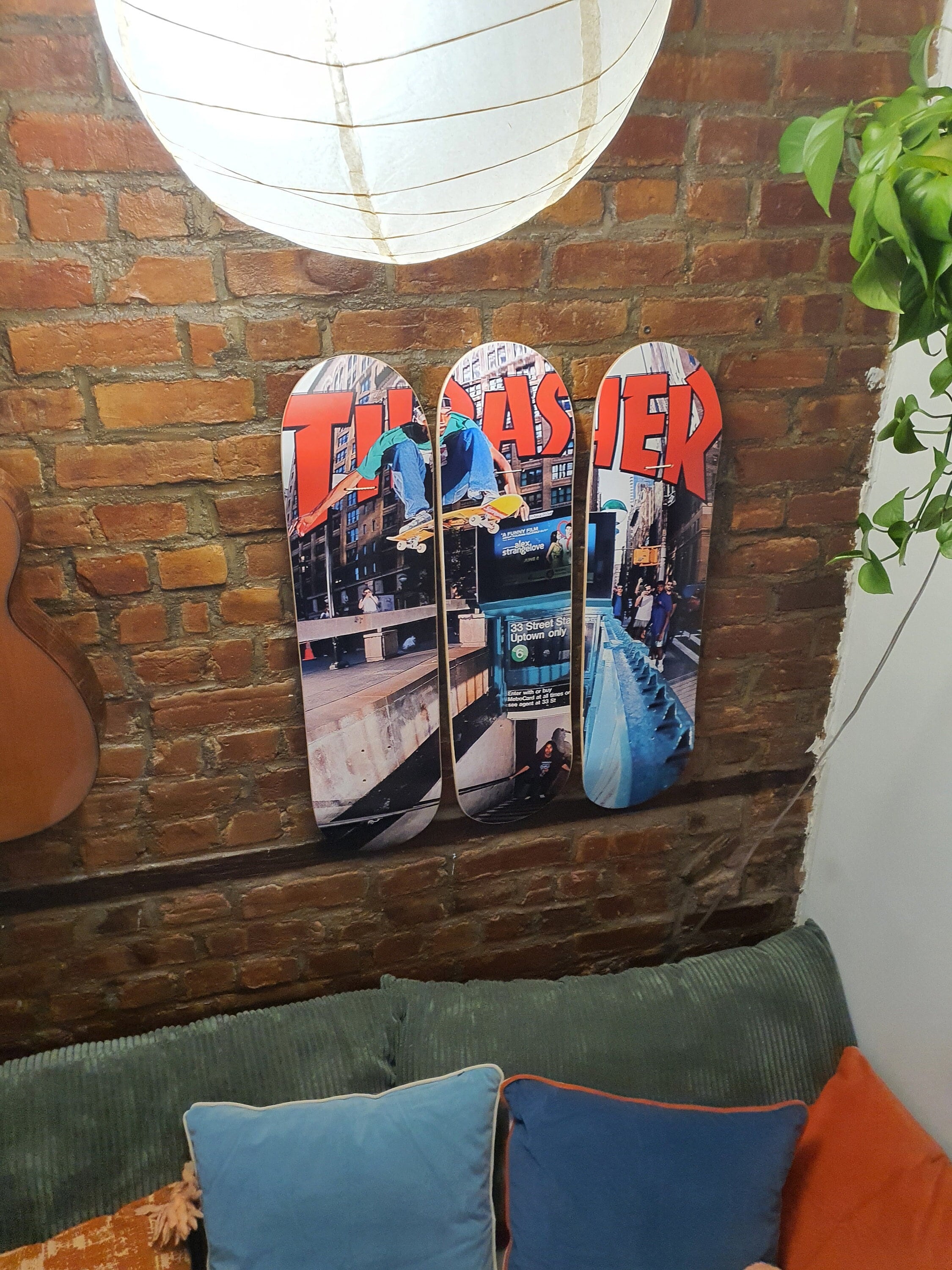 Thrasher New York City Magazine Cover Triptych Skate Decks