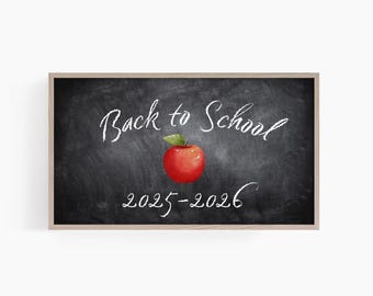 Back to School Samsung Frame TV Art, First Day of School Frame TV Art, Samsung Frame Tv Art, School Frame Tv Art, T738
