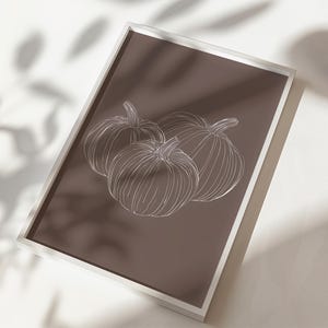 Kürbis Art Print, druckbare Wandkunst, Herbst Minimalist Wand Kunst Print, Herbst Wandkunst, Herbst Kunst, Herbst Dekor, Thanksgiving Dekor, S092