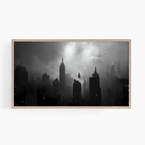 New Years Frame Tv Art, Moody New Year Eve Party Decor Frame Tv Art, Christmas Holiday Tv Art, New Years Countdown Tv Art, T814