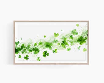 Arte televisivo con marco del día de San Patricio, arte televisivo del día de San Patricio, arte televisivo con marco de trébol, arte televisivo con marco del trébol, arte televisivo con marco del día de San Patricio, arte televisivo de temporada
