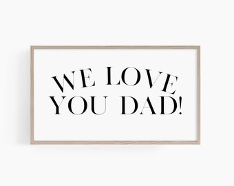 Happy Father's Day Frame Tv Art, Fathers Day Samsung Frame Tv Art, Minimal Fathers Day Tv Art, Simple Father's Day Tv Art, T695