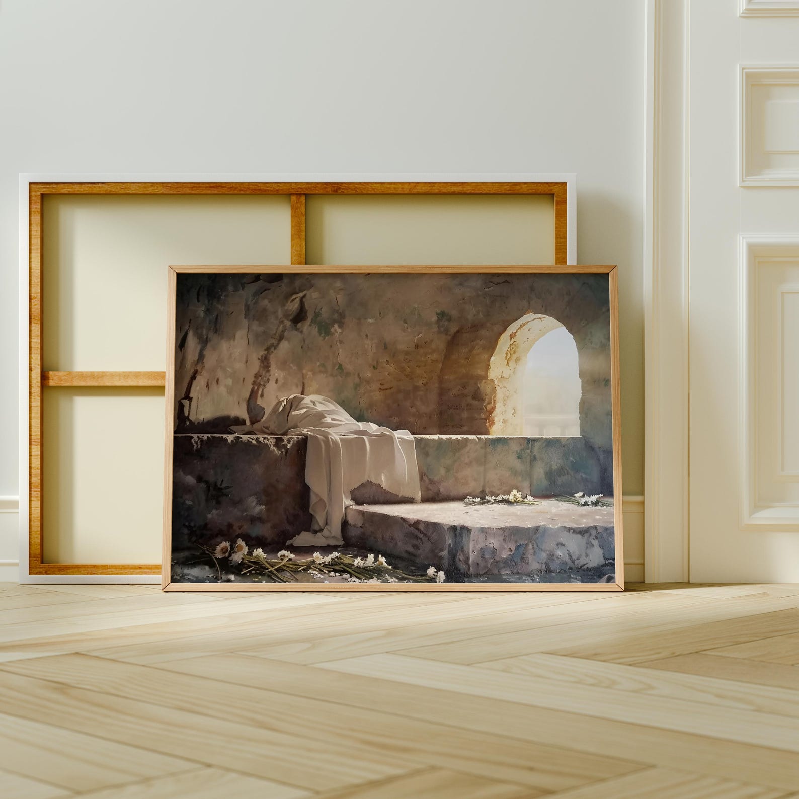 Empty Mastercard Jesus Tomb Printable Art, the Tomb is Empty Wall Art, He is Risen ...
