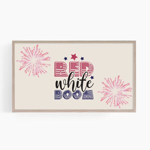 Samsung Frame Tv Art 4th of July, Fireworks Frame TV Art, Vibrant Summer Painting for TV, Indepence Day Tv Art, Fourth of July Art, T696