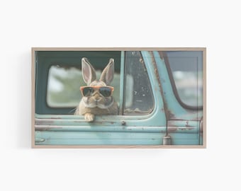 Easter Bunny Frame Tv Art, Samsung Frame TV Art, Easter Digital Art For TV, Bunny Frame Tv Art, Cute Bunny Frame Tv Art, T312