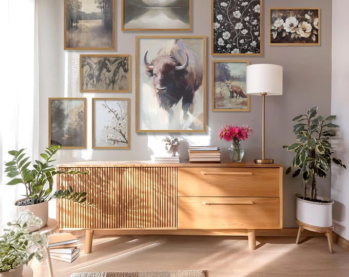 Moody Vintage Art Set / Gallery Wall Set / French Country Decor ...