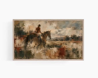 Vintage Frame TV Art, Horse Hisense Tv Art, Moody Horse Tv Art, Abstract Horse Frame Tv, Samsung Frame Tv Art, Equestrian Tv Art T978