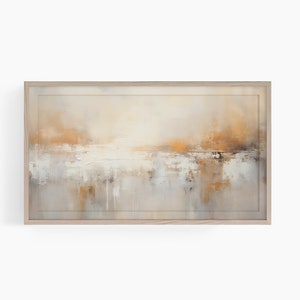 Watercolor Samsung Frame TV Art, Neutral Tones Textured Art, Modern tv art, TV wallpaper, Instant Digital Download, Frame tv watercolor art