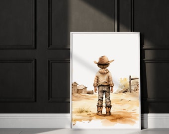 Playroom cowboy wall art,Cowboy nursery prints, Boys room wall art, Nursery decor, Digital Download, Western boys decor, Boys room printable