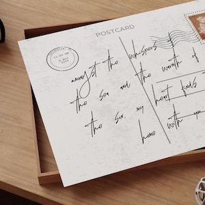 Küsten Liebesbrief, Küsten ästhetische Kunst, Strand Liebesbrief Postkarte druckbare Wandkunst, Paradies-Postkarten-Wandkunst, S150