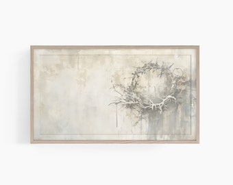 Samsung Frame Tv Art He Is Risen, Christian Easter Tv Art, Crown of Thorns Frame Tv Art, Religious TV Art, Jesus Frame Tv Art, Easter Tv Art