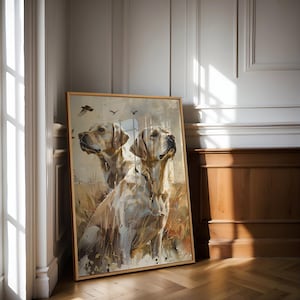 Labrador Retriever Wall Art, Hunting Dogs Nursery Decor, Watercolor Lab Dog Wall Art, Wall Prints for Boys Room, Hunting Wall Art, S172