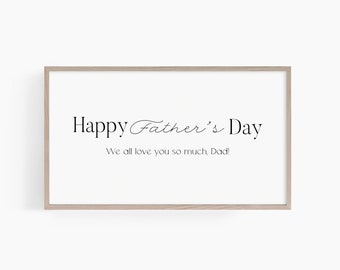 Fathers Day Samsung Frame Tv Art | Simple Art for Frame Tv | Happy Fathers Day Sign | Father's Day Decor | Celebrate Dad Tv Art T687