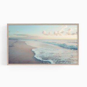 Beach Frame Tv Art, Beach Waves Frame Tv Art, Coastal Frame Tv Art, Tropical Beach Frame Tv Art, Samsung Frame Tv Art, T568