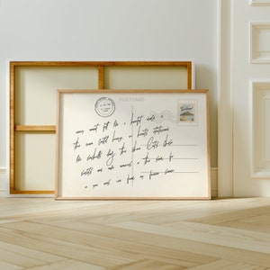 Küsten Liebesbrief, Küsten ästhetische Kunst, Strand Liebesbrief Postkarte druckbare Wandkunst, Paradies-Postkarten-Wandkunst, S063