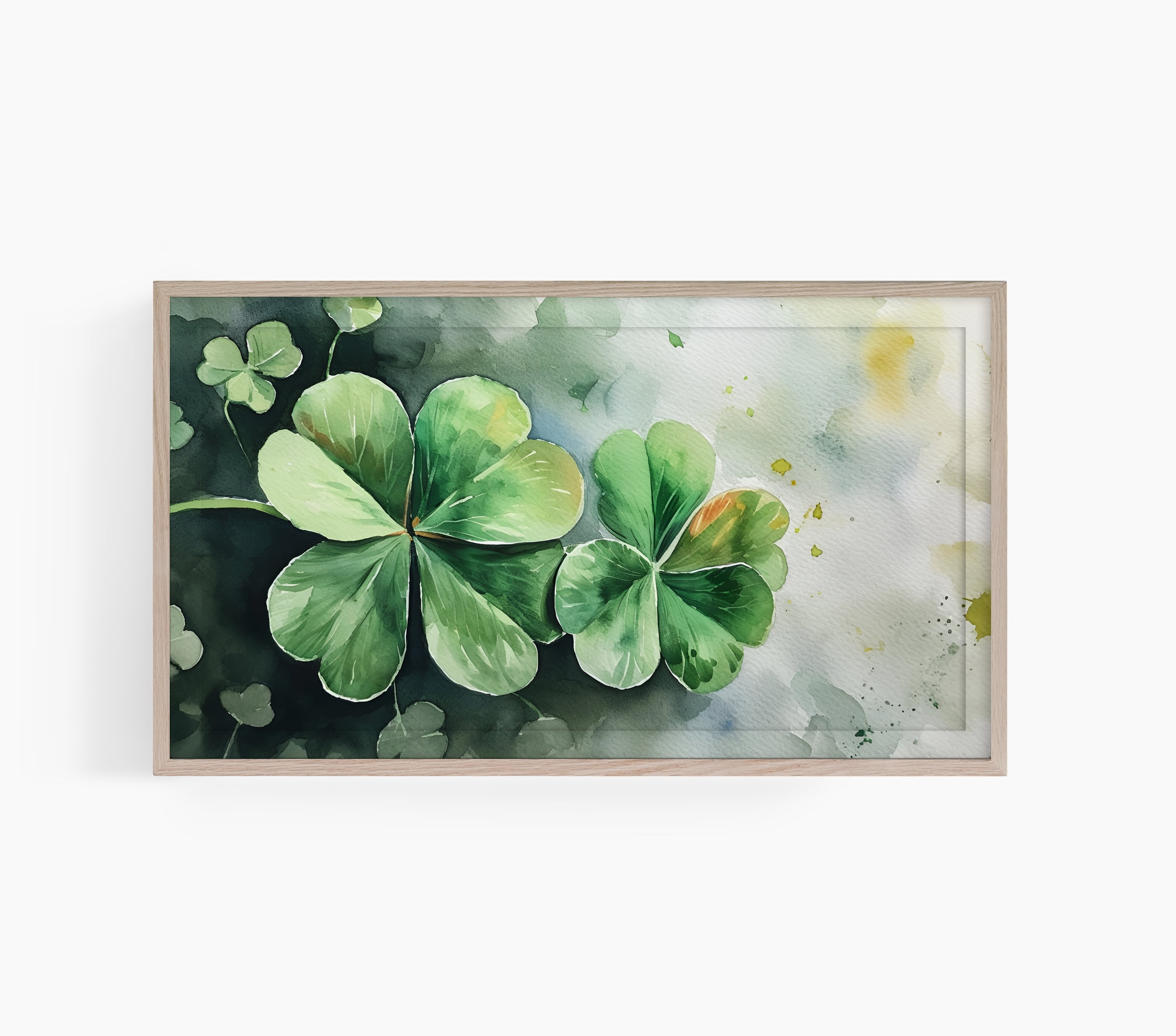 Four Leaf Clover Frame Tv Art, Samsung Frame Tv Art, St Patricks