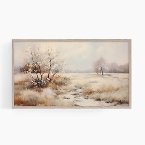 Frühling Kunstwerk für Frame Tv, Samsung Frame Tv Art, Gedämpfte Landschaft Tv Kunst, Vintage Landschaft Tv Kunst, Smart Tv Kunst, Land Landschaft Tv Kunst