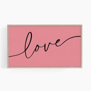 Love Day Samsung Frame TV Art, Valentines Day Tv Art, Valentines Love Frame TV Art, Love Digital Art For Tv, Pink Valentine Tv Art, T843