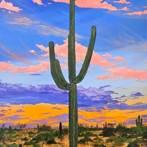 Nascer do sol de Saguaro Arizona