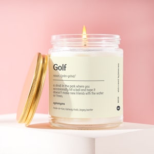 Golf Gift Golf Definition Candle Gift For Golfer Best Golfer Funny Surprise Gift Holiday Gift W039