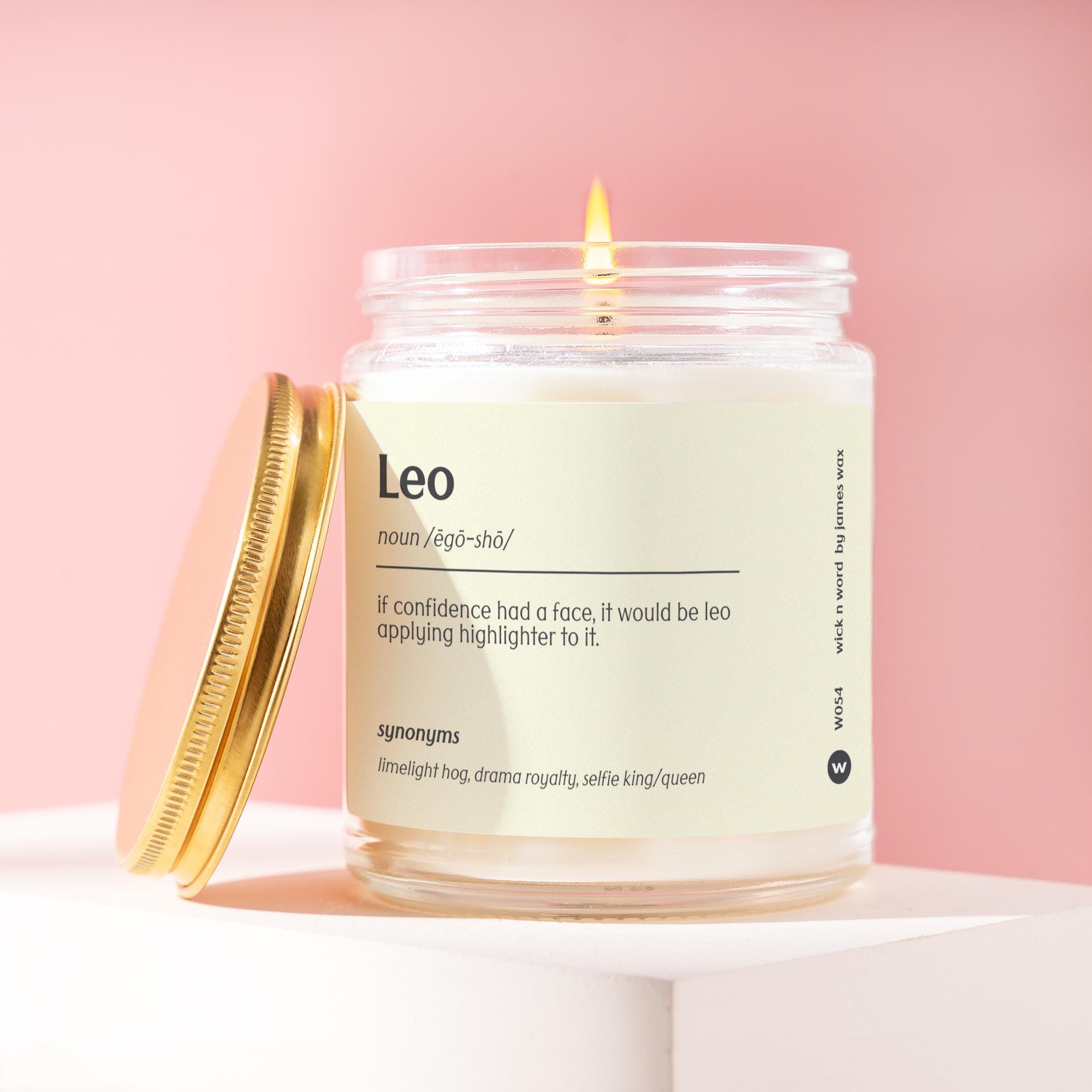 Leo Gift Leo Definition Candle Gift For Leo Best Leo Funny Surprise Gift Holiday Gift W054