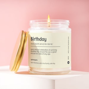 Birthday Gift Birthday Definition Candle Gift For Birthday Birthday Party Funny Surprise Gift Holiday Gift W016