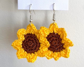 Ukrainian Sunflower Earrings - 100% of profits donated to Ukraine