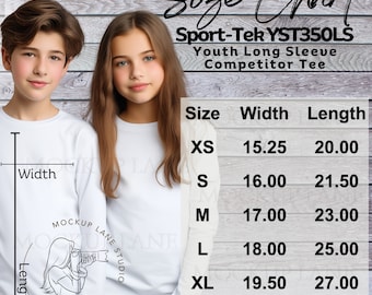 Sport-tek YST251 Size Chart • Sport-tek Youth Sport Wick Fleece