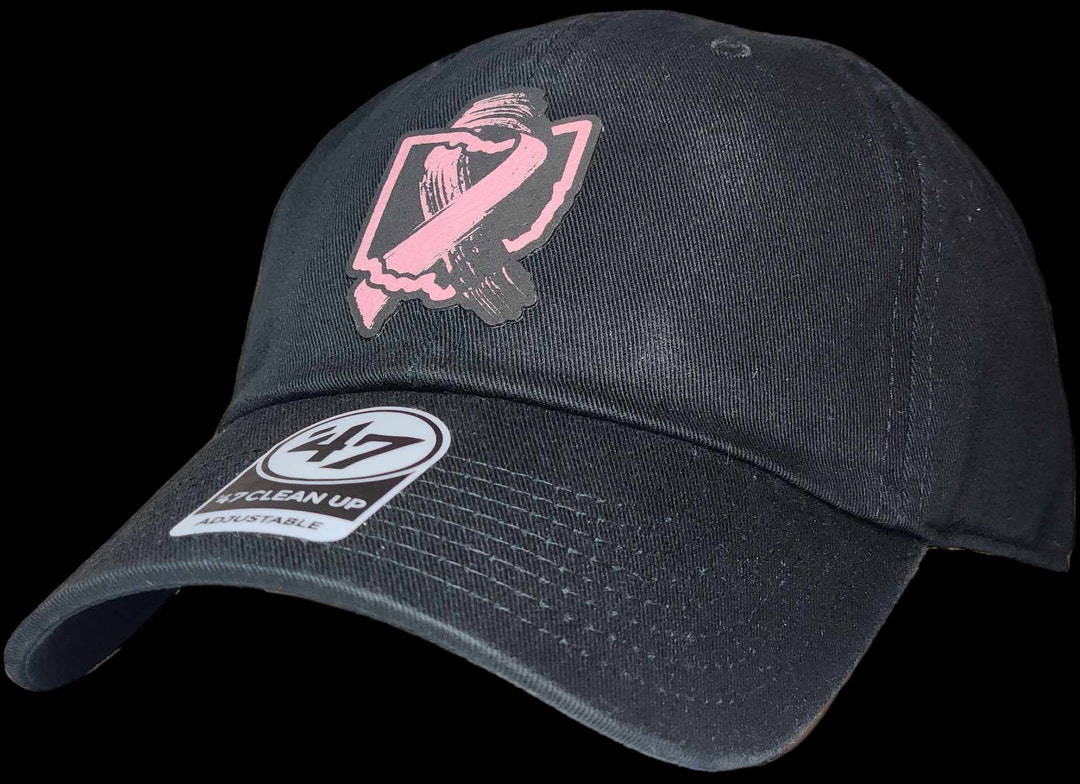 Breast Cancer Ribbon Intertwined With Ohio Pink Leatherette Etsy