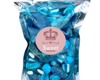Blue Retro Sweets Mix: Party Candy Favors