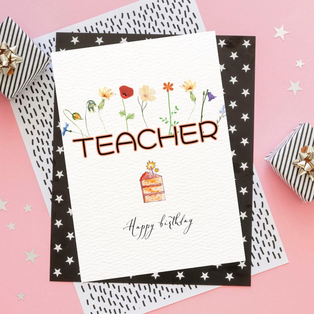 Printable Happy Birthday Teacher - Il 1080xN.6274939299 4au9 