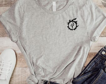 FFXIV Job Logo & Meteor Short Sleeve Tee, T-Shirt, Final Fantasy 14 Gamer Gift