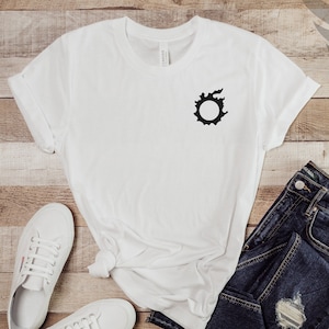 FFXIV Meteor Logo Short Sleeve Tee, Final Fantasy XIV, Final Fantasy 14, T-Shirt for Gamer, Gift for Gamer, Unisex Graphic Shirt