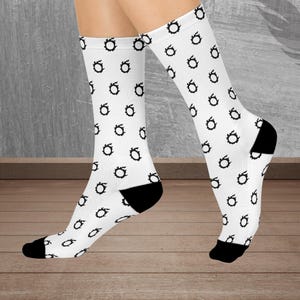 FFXIV Job Logo Crew Socks, Final Fantasy 14 Gamer Gift