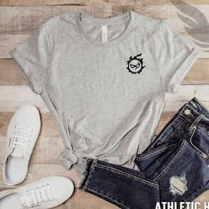 FFXIV Meteor & Blue Mage Logo Kurzarm T-Shirt, Final Fantasy XIV, Final Fantasy 14, T-Shirt für Gamer, Geschenk für Gamer, Unisex Grafik-Shirt