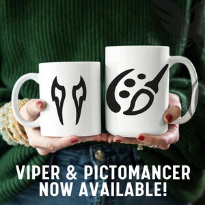 FFXIV Job Logo Ceramic Mug, Final Fantasy XIV, Final Fantasy 14, FFXIV Job Emblem, Coffee Mug for Gamer, Gift for Gamer, Gamer Coffee Cup