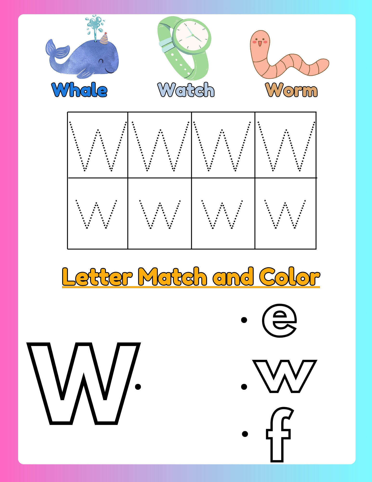 Printable Preschool Alphabet Handwriting Tracing Uppercase and