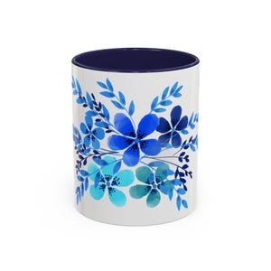 Blue Flowers - Coffee Mug, 11oz