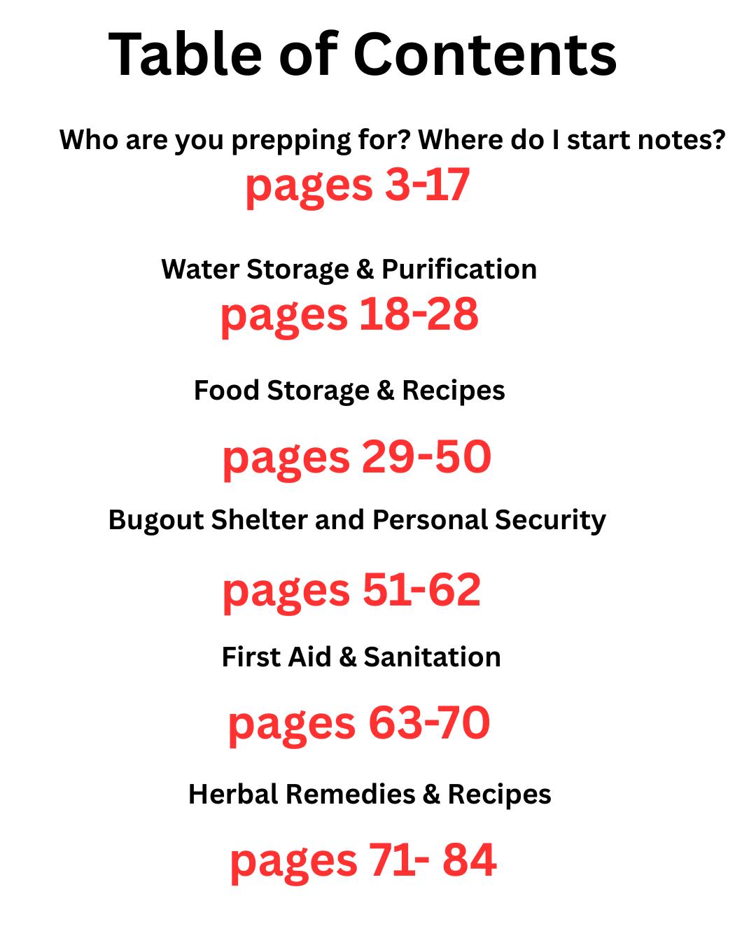 Homesteadprepper List.pdf 87-page Prepper Guide Download | Blank Recipes & Emergency Planning ...