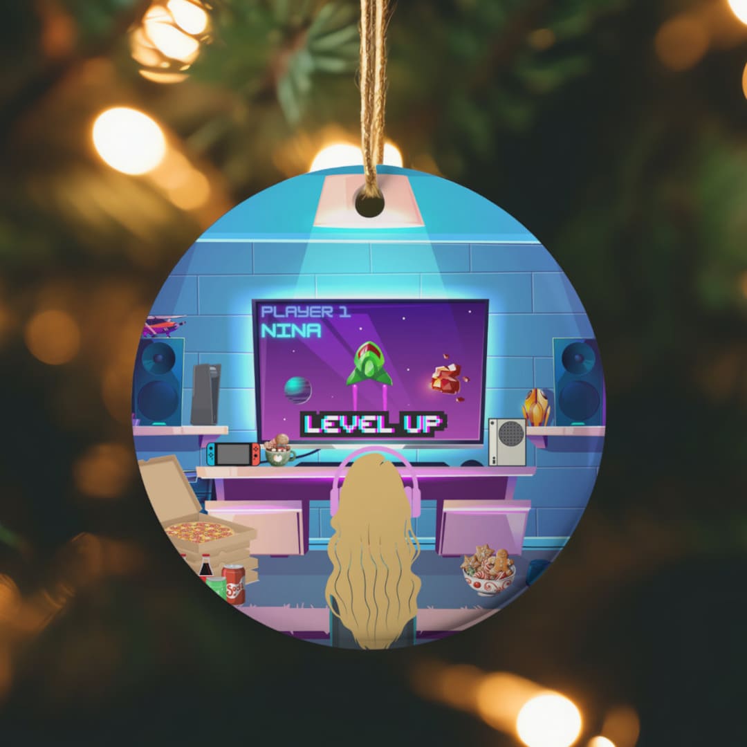Video Game Ornament, Gaming Ornament, Customized Gaming Ornament