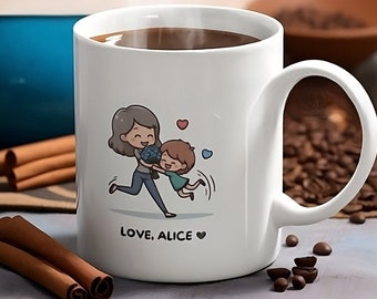 Taza día de la madre 11 oz, 15 oz, 20 oz, personalizada con nombre para mama, mejor madre del mundo, regalo día de la madre, divertido