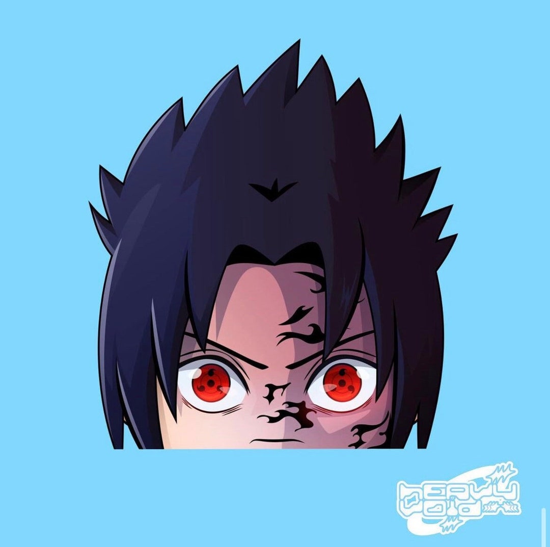 Emo Ninja Vinyl Sticker Anime Decal Anime Boy Sticker Etsy