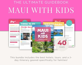 Itinerario y guía de viaje para Maui con niños / Vacaciones familiares de 7 días en Hawái (PDF) / Dónde alojarse, qué hacer y consejos para niños
